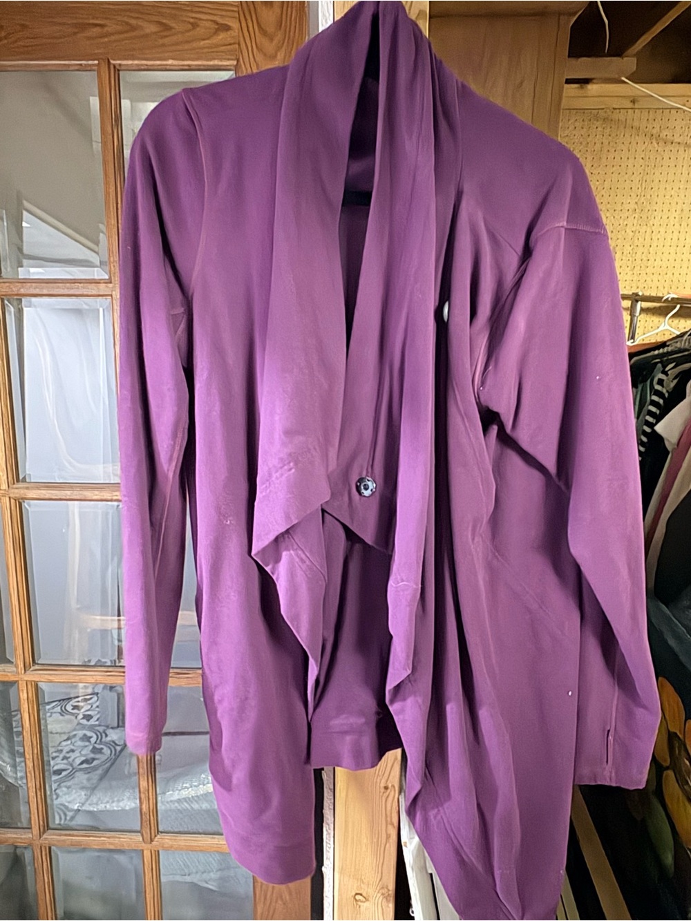 lululemon athletica Draped Open-Front Blazer - Plum Purple